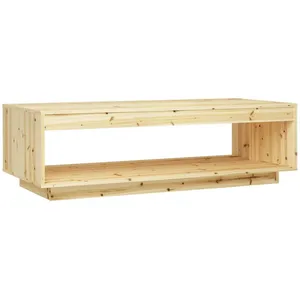 vidaXL Table basse 110x50x33,5 cm Bois de sapin massif pas cher
