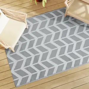 Comparateur de prix : vidaXL Tapis d'extérieur gris 140x200 cm PP