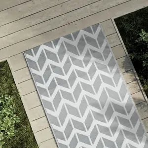 Comparateur de prix : vidaXL Tapis d'extérieur ARAKIL gris 80 x 150 cm PP
