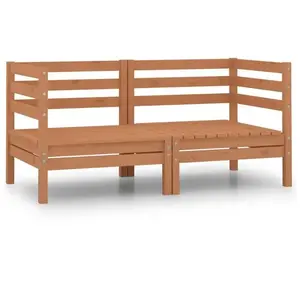 Comparateur de prix : vidaXL Canapés d'angle de jardin 2 pcs Marron miel Bois de pin massif
