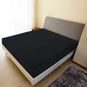 Comparateur de prix : vidaXL Draps-housses Jersey 2 pcs Noir 160x200 cm Coton