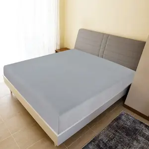 Comparateur de prix : vidaXL Draps-housses Jersey 2 pcs Gris 160x200 cm Coton