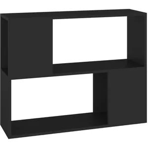 Comparateur de prix : Vidaxl - Meuble tv Noir 80x24x63 cm Bois d'ingénierie Black