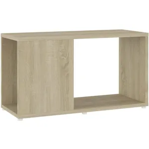 Comparateur de prix : Vidaxl - Meuble tv Chêne sonoma 60x24x32 cm Aggloméré Chêne sonoma