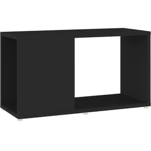 Comparateur de prix : Vidaxl - Meuble tv Noir 60x24x32 cm Aggloméré Noir