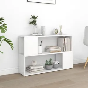 Comparateur de prix : vidaXL Bibliothèque Blanc 100x24x63 cm Aggloméré