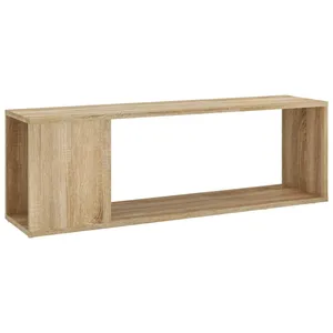 Comparateur de prix : vidaXL Meuble TV Chêne sonoma 100x24x32 cm Aggloméré