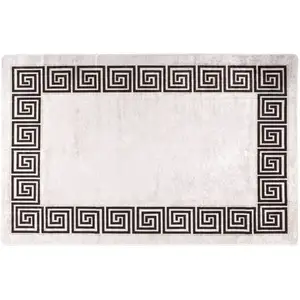 Comparateur de prix : vidaXL Tapis lavable antidérapant 80x150 cm Beige clair