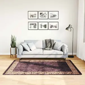 Comparateur de prix : vidaXL Tapis lavable antidérapant 120x180 cm noir et doré