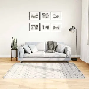 Comparateur de prix : vidaXL Tapis lavable antidérapant 120x180 cm Noir et blanc
