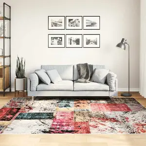 Comparateur de prix : vidaXL Tapis lavable antidérapant Patchwork 160x230 cm Multicolore
