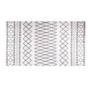 Comparateur de prix : vidaXL Tapis lavable antidérapant 190x300 cm Noir et blanc
