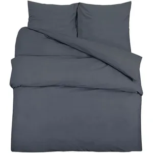 Comparateur de prix : vidaXL Ensemble de housse de couette Anthracite 260x240 cm Coton