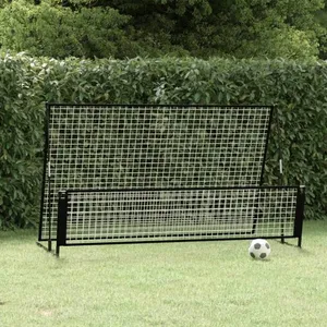 Comparateur de prix : vidaXL But de football de rebondissement 2 en 1 202x104x120 cm Acier