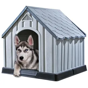 Comparateur de prix : vidaXL Niche pour chiens Gris 92x87x91 cm Plastique