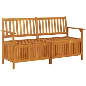 Comparateur de prix : vidaXL Banc de rangement 148 cm Bois d'acacia solide