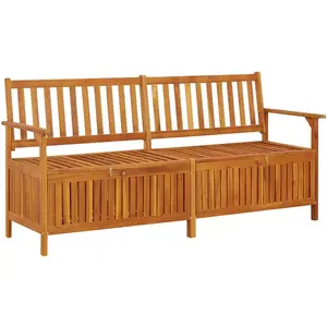 Comparateur de prix : vidaXL Banc de rangement 170 cm Bois d'acacia solide