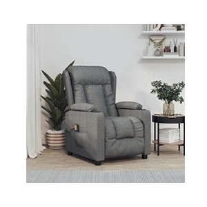 Comparateur de prix : vidaXL Fauteuil de massage Gris foncé Tissu