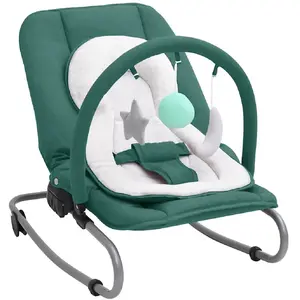 Comparateur de prix : vidaXL Transat pour bébé Vert Acier
