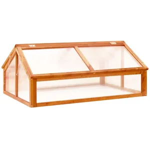 vidaXL Serre Marron 114x80x50 cm Bois de sapin