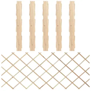 Comparateur de prix : vidaXL Clôtures en treillis 5 pcs Bois de sapin massif 180x80 cm