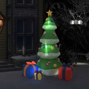 Comparateur de prix : vidaXL Sapin de Noël gonflable avec LED Int/Ext 240 cm