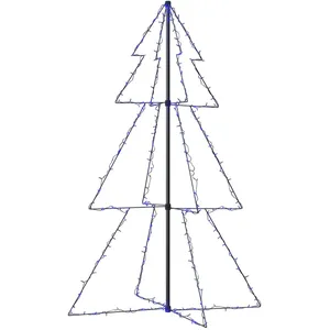 Comparateur de prix : vidaXL Arbre de Noël cône 200 LED d'intérieur/d'extérieur 98x150 cm