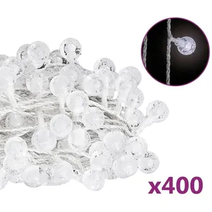Comparateur de prix : vidaXL Guirlande lumineuse Globe 40 m 400 LED Blanc froid 8 fonctions
