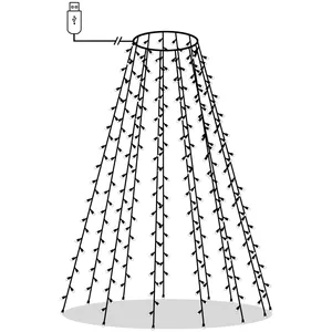 Comparateur de prix : vidaXL Guirlande lumineuse d'arbre de Noël 150 LED Blanc froid 150 cm