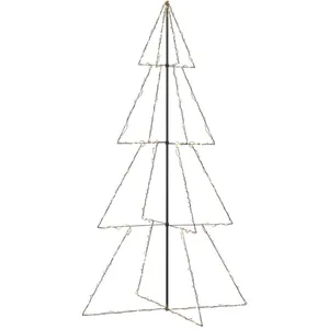 Comparateur de prix : vidaXL Arbre de Noël cône 360 LED d'intérieur/d'extérieur 143x250 cm