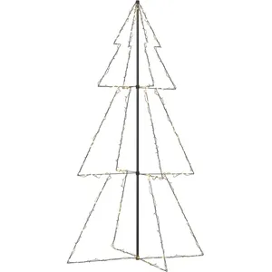 vidaXL Arbre de Noël cône 300 LED d'intérieur/d'extérieur 120x220 cm pas cher