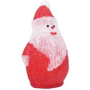 Comparateur de prix : vidaXL Silhouette de Père Noël LED Acrylique Intérieur/extérieur 28 cm