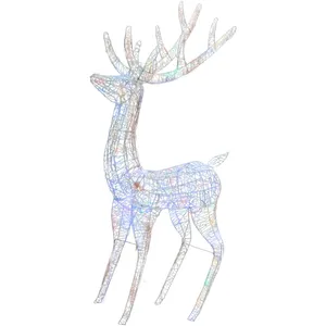 Comparateur de prix : vidaXL Renne de Noël XXL Acrylique 250 LED 180 cm Coloré