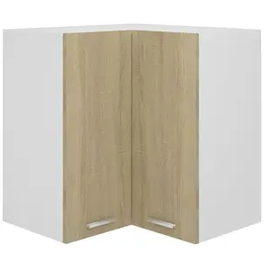 vidaXL Hanghoekkast Lyon 57x57x60 cm bewerkt hout sonoma eikenkleurig806393 pas cher