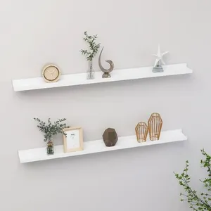 Wandschappen 2 st 100x9x3 cm zwart kopen Wandschappen 2 st 100x9x3 cm zwart kopen