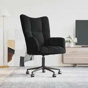 Comparateur de prix : vidaXL Chaise de relaxation Noir Velours