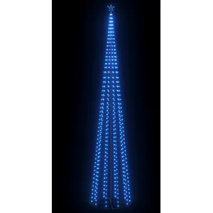 Comparateur de prix : vidaXL Sapin de Noël cône 752 LED bleues Décoration 160x500 cm