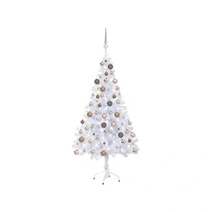 vidaXL Arbre de Noël artificiel pré-éclairé/boules 150 cm 380 branches