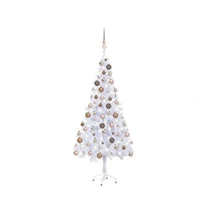 vidaXL Arbre de Noël artificiel pré-éclairé/boules 180 cm 620 branches pas cher