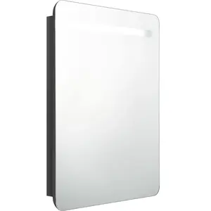 Comparateur de prix : Armoire de salle de bain à miroir led noir brillant 60x11x80 cm Vidaxl