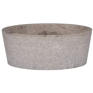 Comparateur de prix : vidaXL Lavabo Gris Ø40x15 cm Marbre