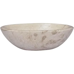 Comparateur de prix : vidaXL Lavabo Crème 53x40x15 cm Marbre