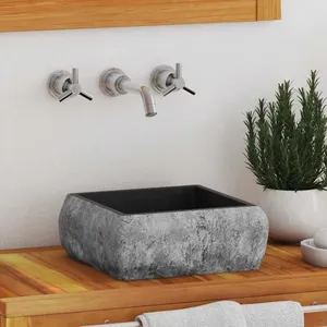 Comparateur de prix : vidaXL Lavabo Noir 30x30x13 cm Marbre
