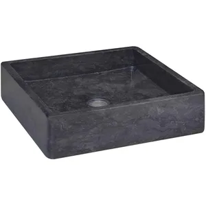 Comparateur de prix : vidaXL Lavabo Noir 40x40x10 cm Marbre