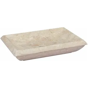 Comparateur de prix : vidaXL Lavabo Crème 50x35x10 cm Marbre
