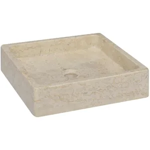 Comparateur de prix : vidaXL Lavabo Crème 40x40x10 cm Marbre