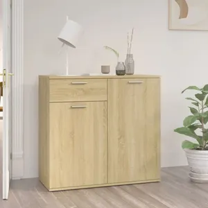 vidaXL Buffet Chêne sonoma 80x36x75 cm Aggloméré pas cher