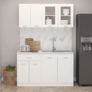 Comparateur de prix : Ensemble de meubles de cuisine 4 pcs Blanc Bois d'ingénierie vidaXL