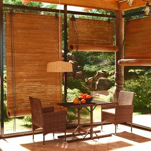 vidaXL Ensemble de salle à manger de jardin 3 pcs Marron pas cher