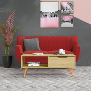 vidaXL Table basse Chêne Sonoma 100x49,5x43 cm Aggloméré pas cher